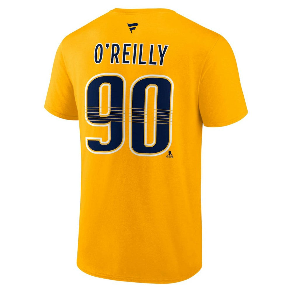 Ryan O'Reilly Nashville Predators Fanatics Authentic Stack Name & Number T-Shirt - Gold | Fanatics Lifestyle