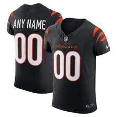Cincinnati Bengals Team Vapor F.U.S.E. Elite Custom Jersey - Black - Nike
