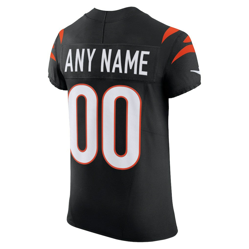 Cincinnati Bengals Team Vapor F.U.S.E. Elite Custom Jersey - Black - Nike
