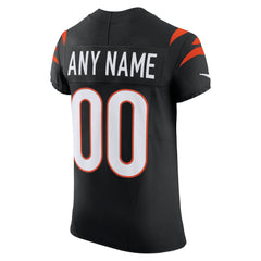 Cincinnati Bengals Team Vapor F.U.S.E. Elite Custom Jersey - Black - Nike