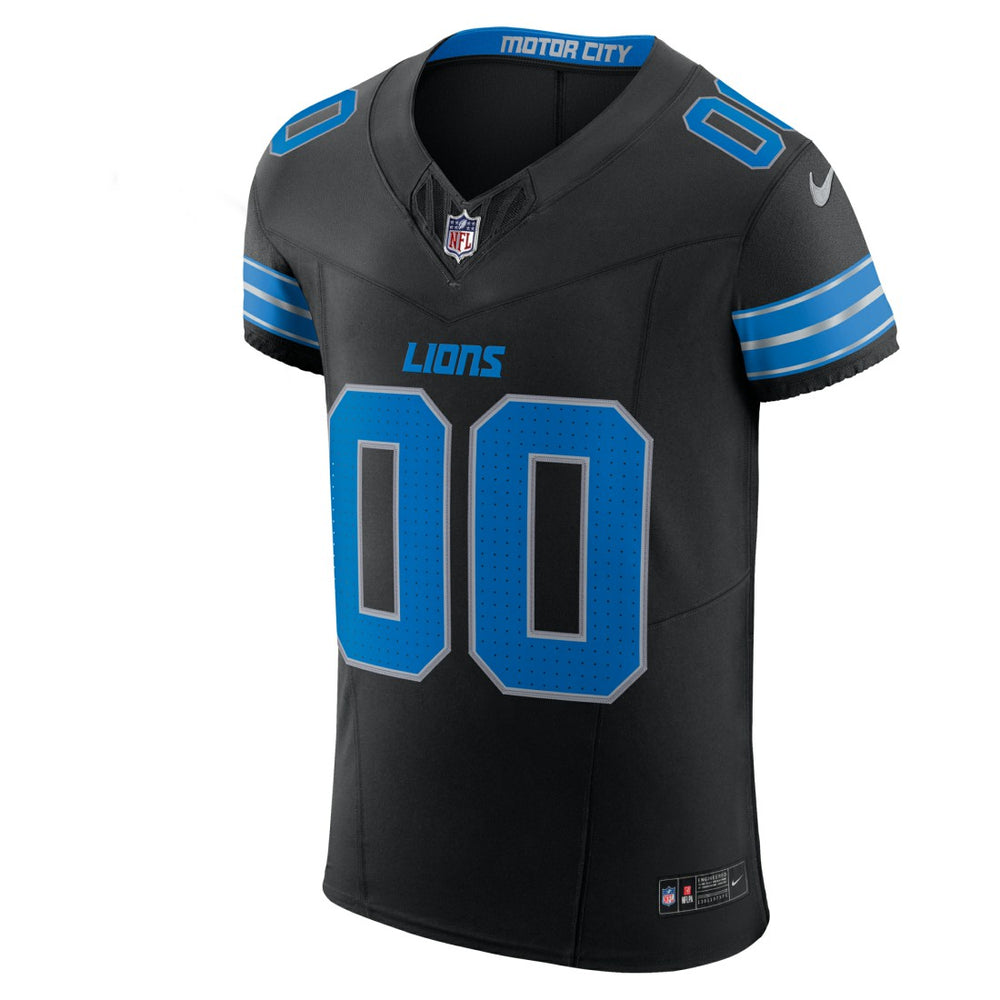 Detroit Lions Alternate Vapor F.U.S.E. Elite Custom Jersey - Black - Nike