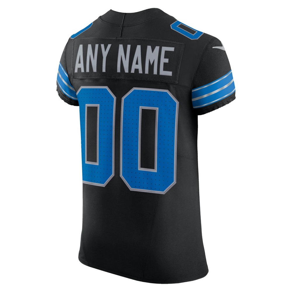 Detroit Lions Alternate Vapor F.U.S.E. Elite Custom Jersey - Black - Nike
