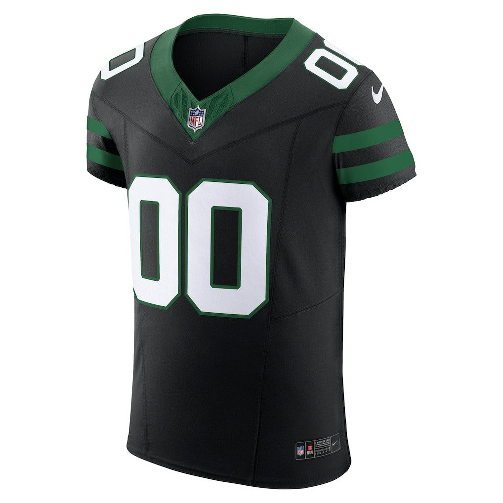 New York Jets Alternate Vapor F.U.S.E. Elite Custom Jersey - Legacy Black - Nike