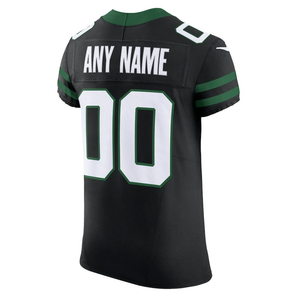 New York Jets Alternate Vapor F.U.S.E. Elite Custom Jersey - Legacy Black - Nike