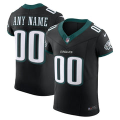 Philadelphia Eagles Alternate Vapor F.U.S.E. Elite Custom Jersey - Black - Nike