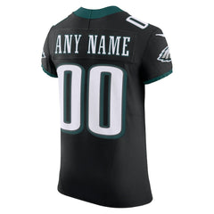 Philadelphia Eagles Alternate Vapor F.U.S.E. Elite Custom Jersey - Black - Nike