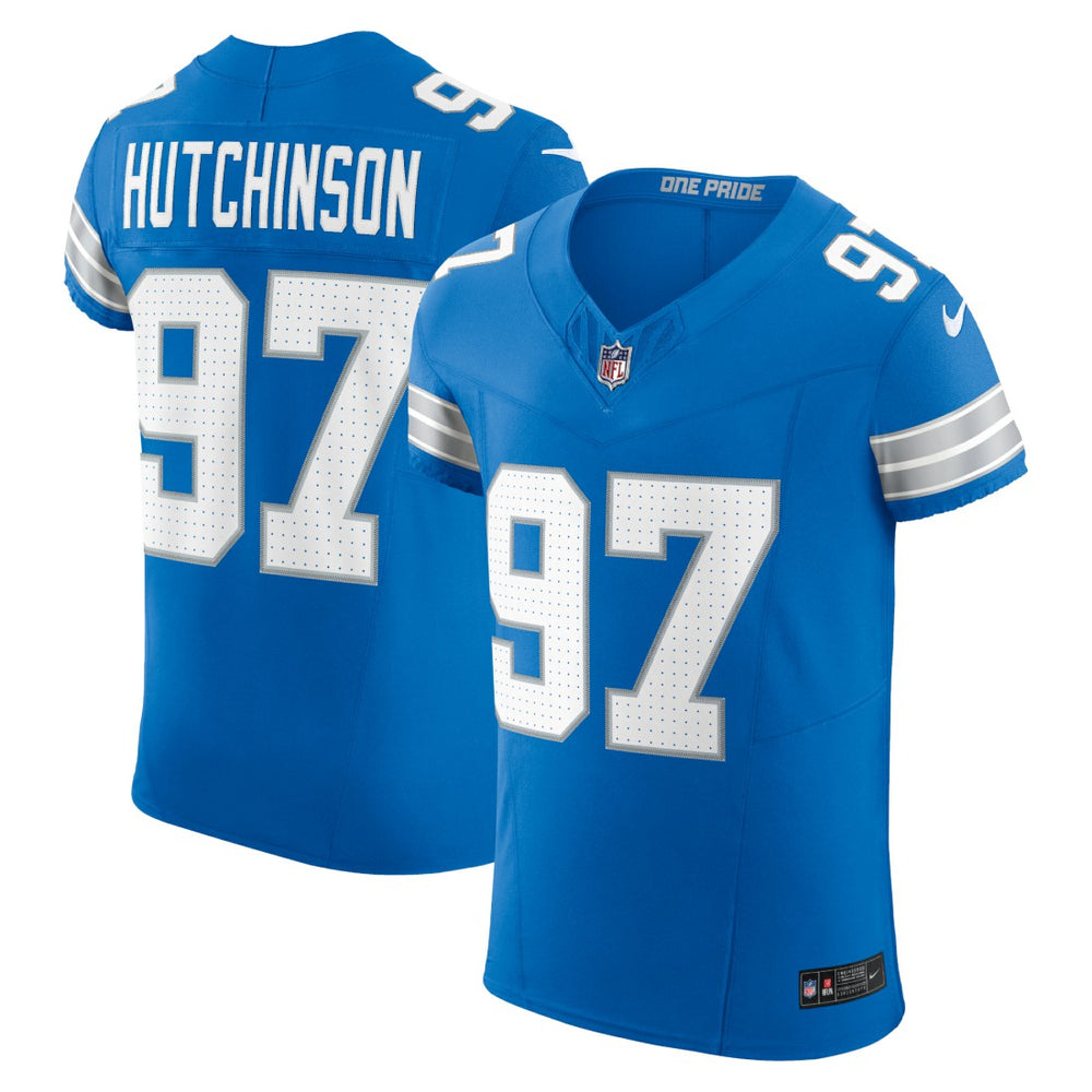 Aidan Hutchinson Detroit Lions Vapor F.U.S.E. Elite Jersey - Blue - Nike