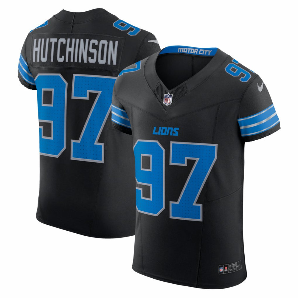 Aidan Hutchinson Detroit Lions Alternate Vapor F.U.S.E. Elite Jersey - Black - Nike