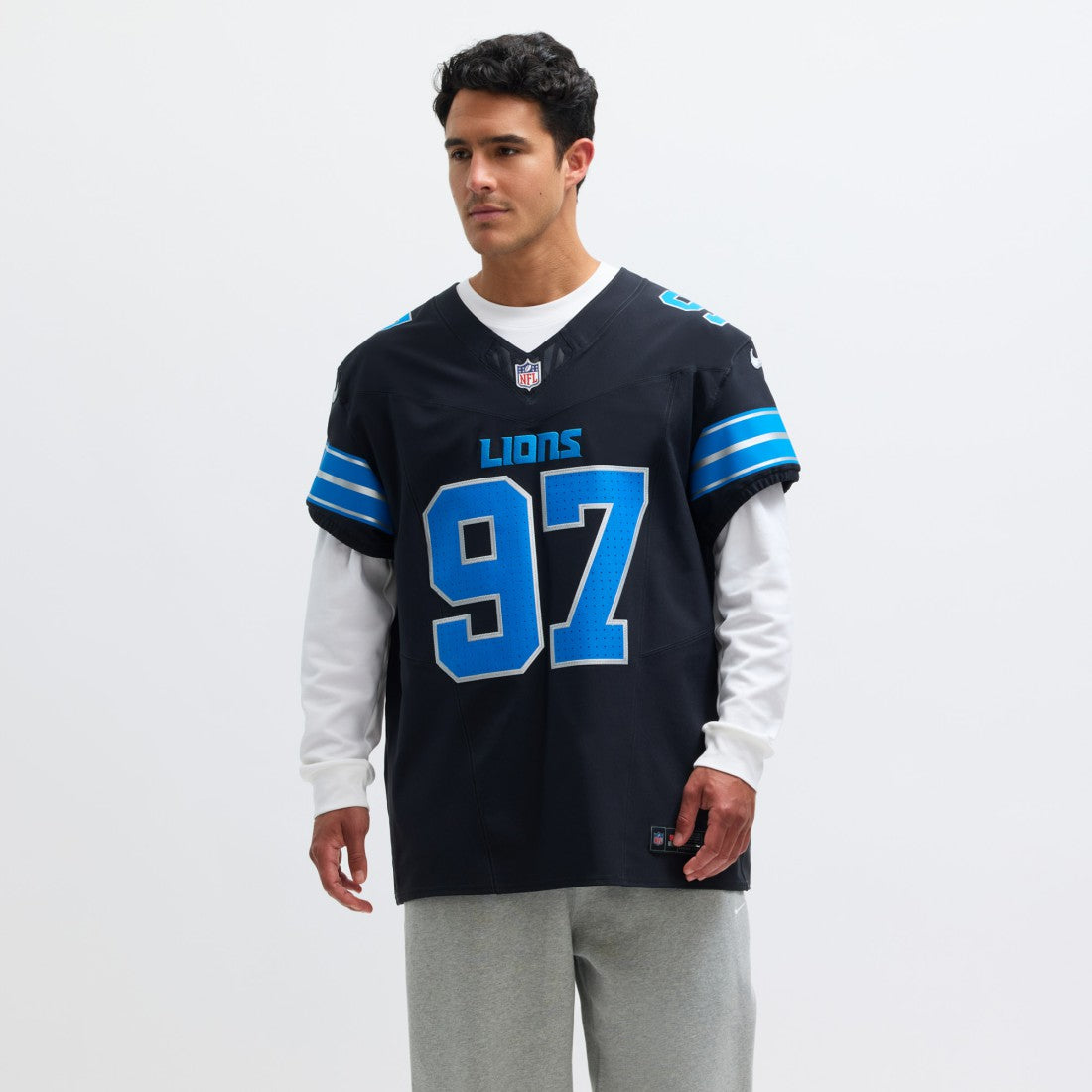 Aidan Hutchinson Detroit Lions Alternate Vapor F.U.S.E. Elite Jersey - Black - Nike