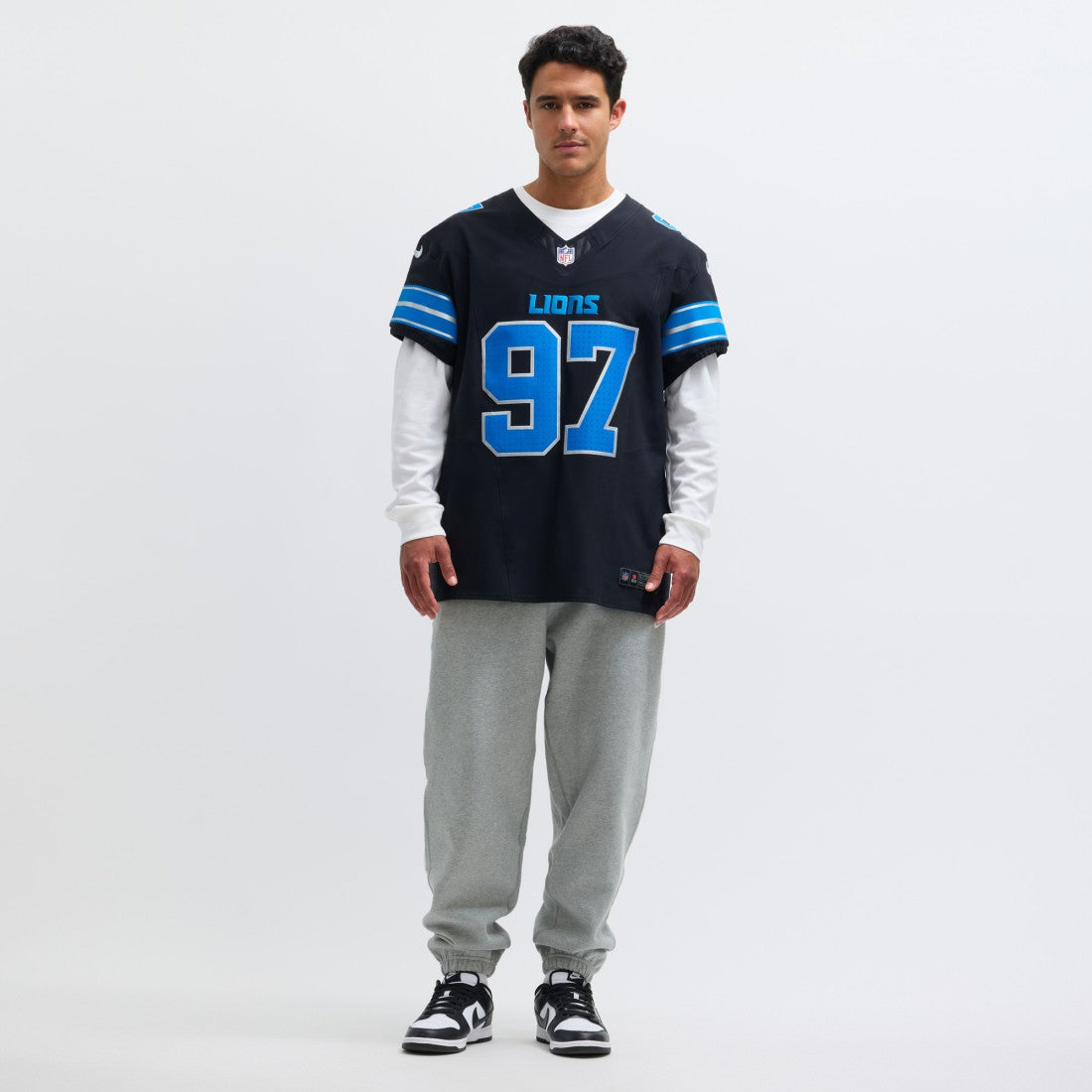 Aidan Hutchinson Detroit Lions Alternate Vapor F.U.S.E. Elite Jersey - Black - Nike
