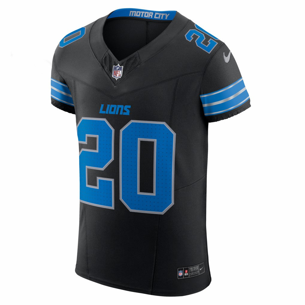 Barry Sanders Detroit Lions Alternate Vapor F.U.S.E. Elite Jersey - Black - Nike