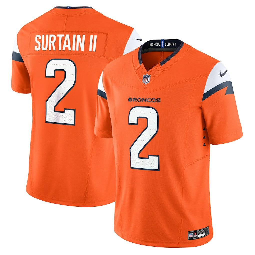 Patrick Surtain II Denver Broncos Mile High Collection Vapor F.U.S.E. Limited Jersey - Orange - Nike