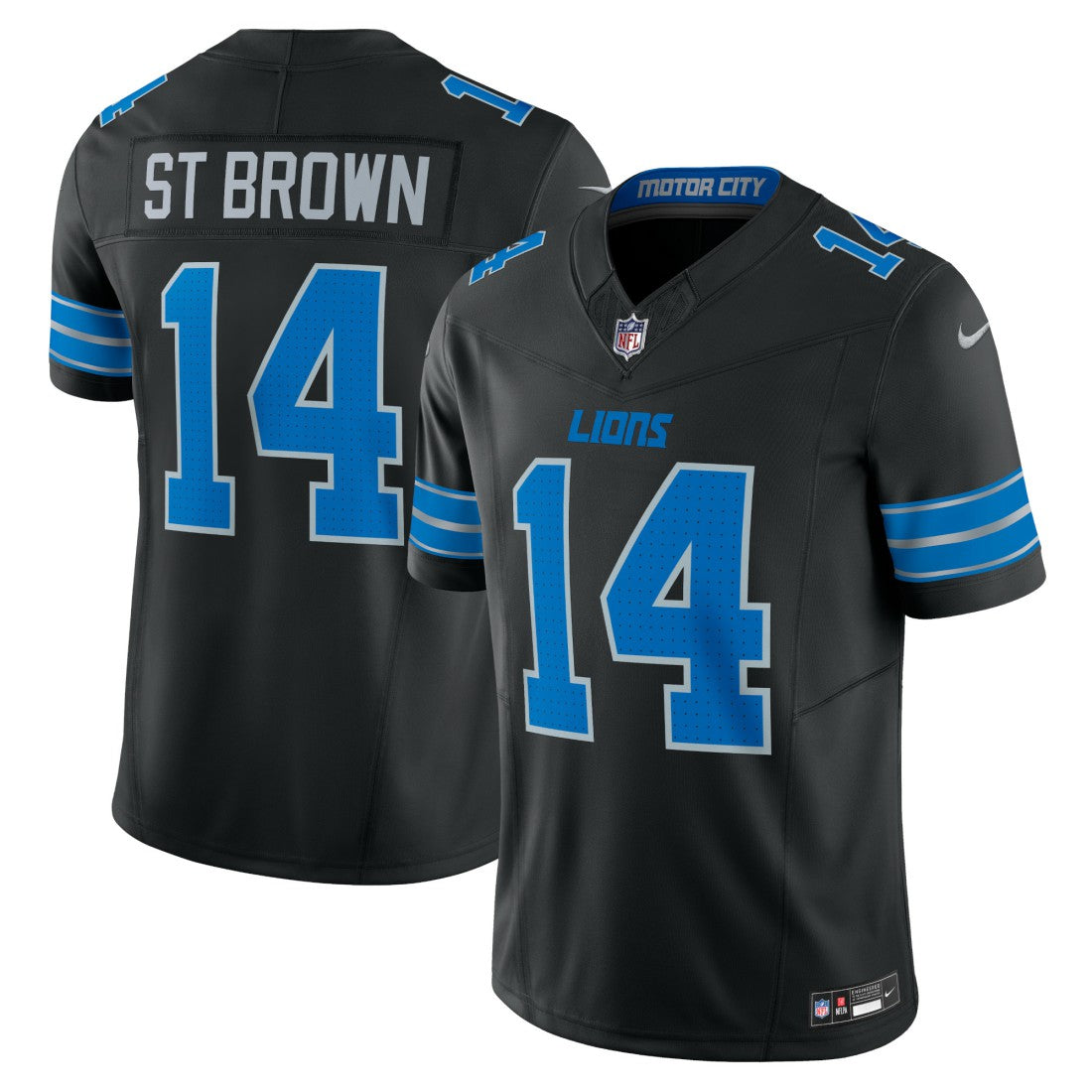 Amon-Ra St. Brown Detroit Lions 2nd Alternate Vapor F.U.S.E. Limited Jersey - Black - Nike