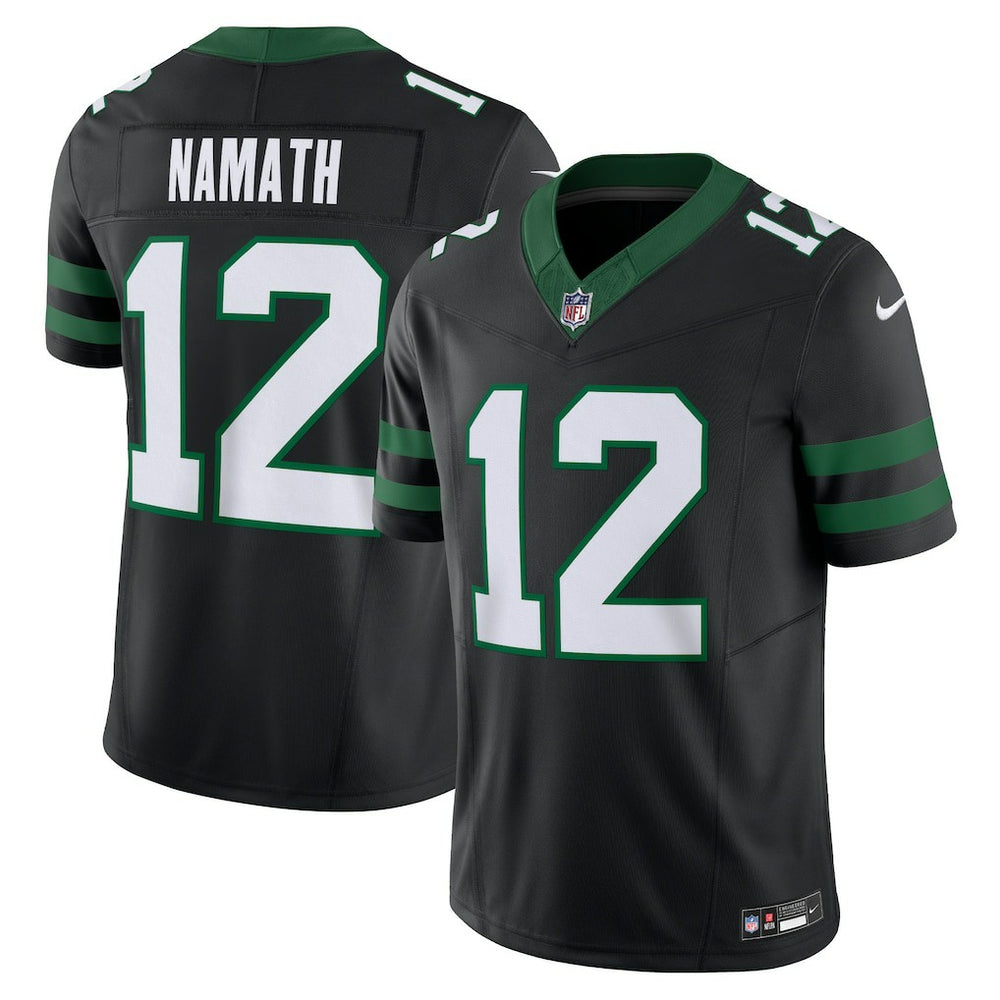 Joe Namath New York Jets Alternate Vapor F.U.S.E. Limited Jersey - Legacy Black - Nike