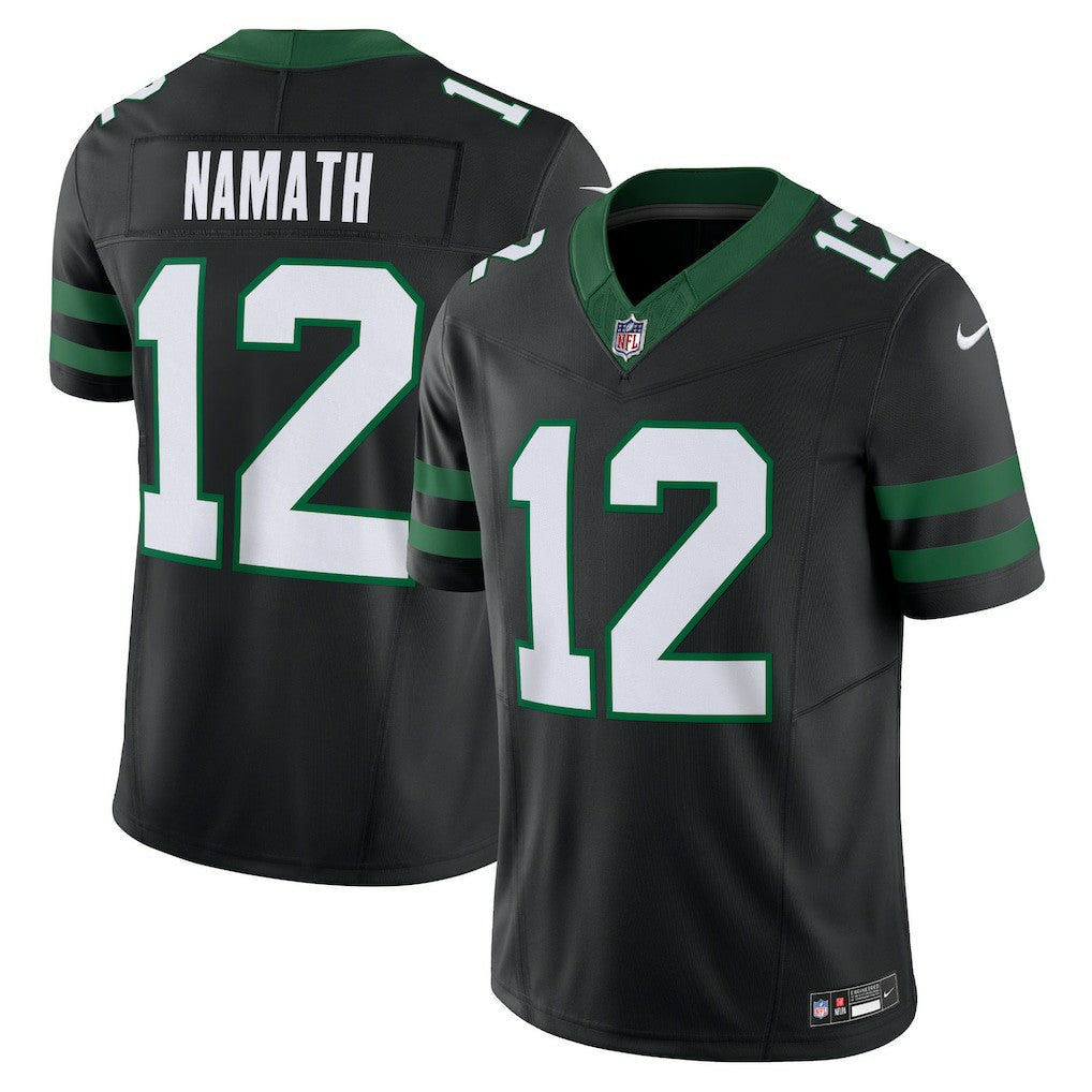 Joe Namath New York Jets Alternate Vapor F.U.S.E. Limited Jersey - Legacy Black - Nike