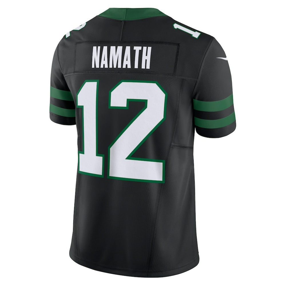 Joe Namath New York Jets Alternate Vapor F.U.S.E. Limited Jersey - Legacy Black - Nike
