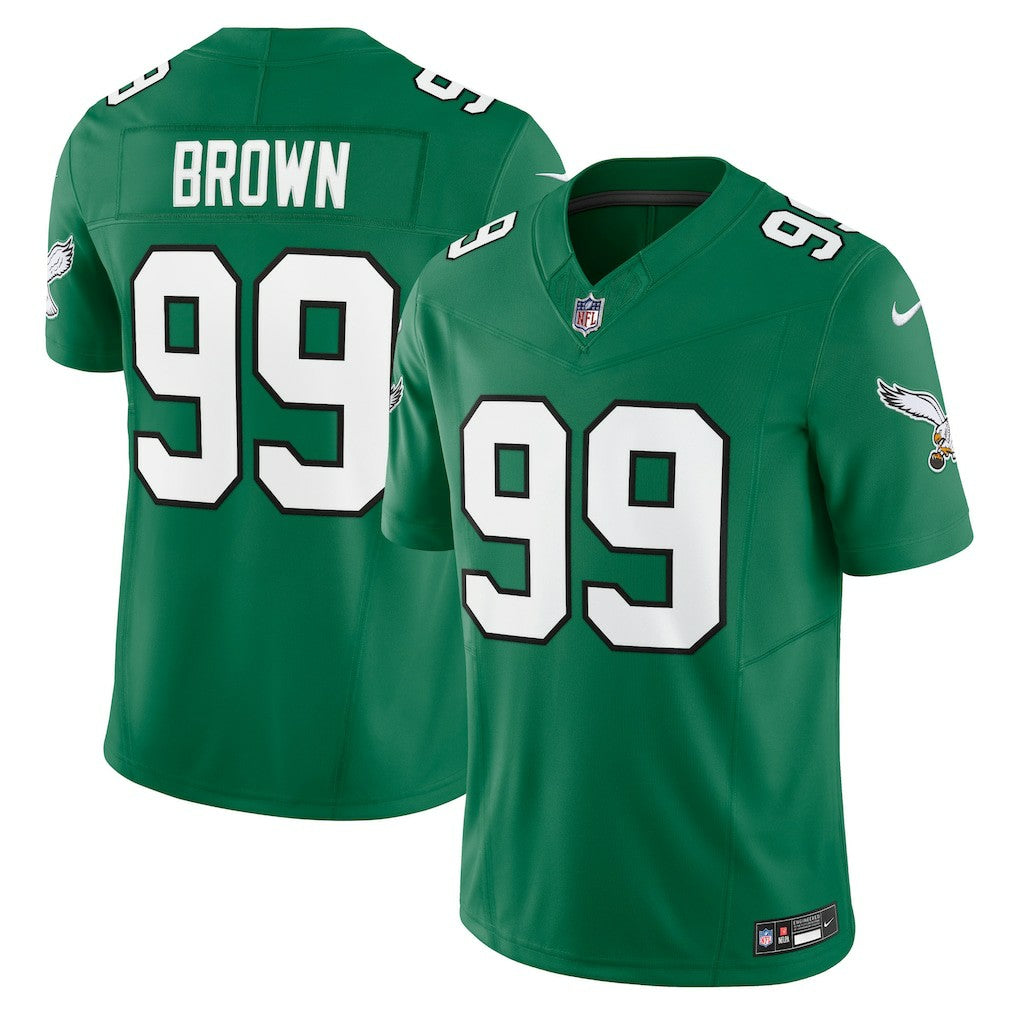 Jerome Brown Philadelphia Eagles Alternate Vapor F.U.S.E. Limited Jersey - Kelly Green - Nike