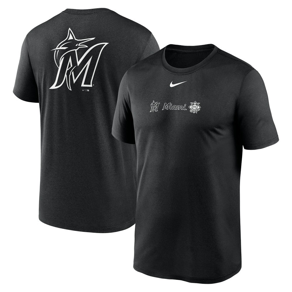 Miami Marlins Nike Fashion Over Shoulder Logo Legend T-Shirt Discount