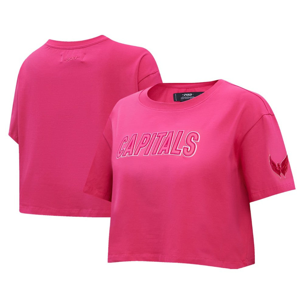 Washington Capitals Pro Standard Women's Triple Pink Cropped Boxy T-Shirt | NHL sale