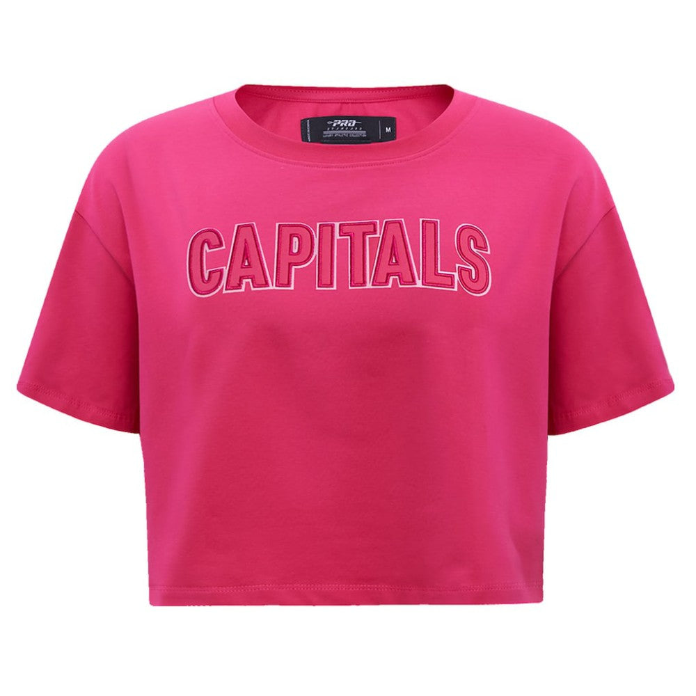 Washington Capitals Pro Standard Women's Triple Pink Cropped Boxy T-Shirt | NHL sale