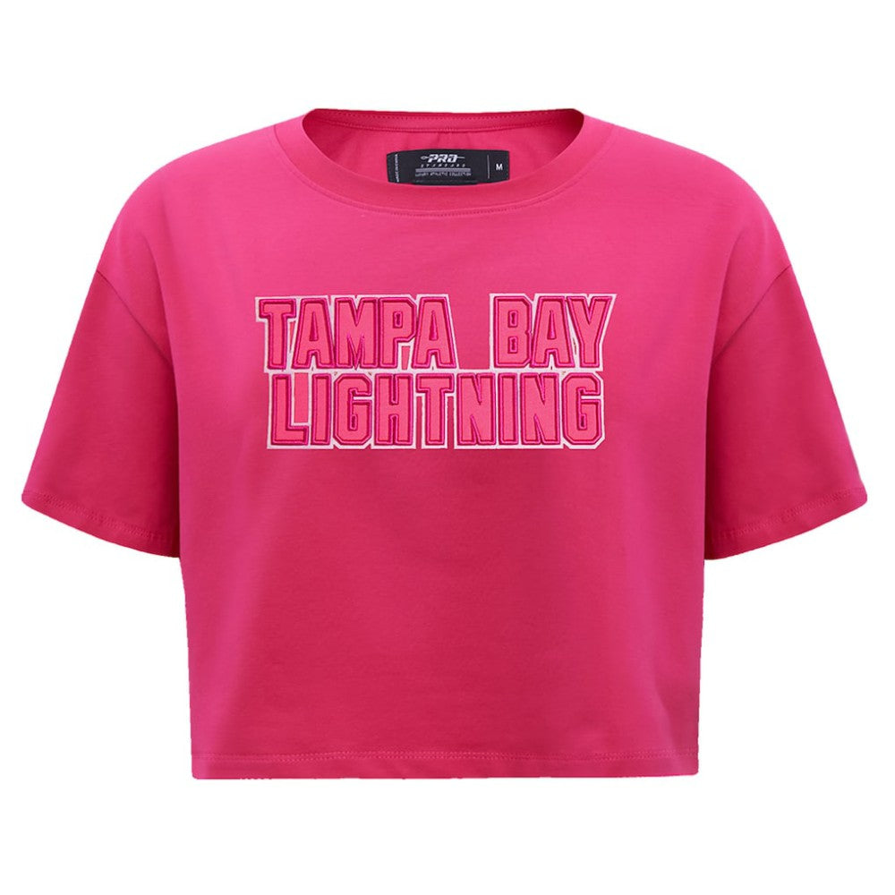 Tampa Bay Lightning Pro Standard Women's Triple Pink Cropped Boxy T-Shirt | NHL sale
