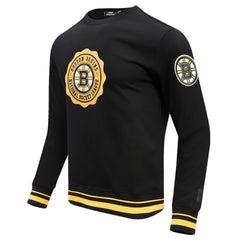Boston Bruins Pro Standard Crest Emblem Pullover Sweatshirt - Black | NHL discount