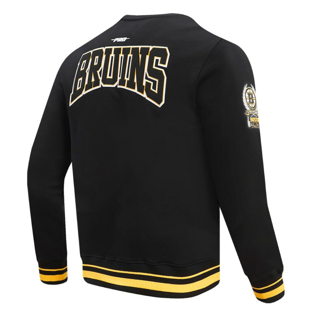 Boston Bruins Pro Standard Crest Emblem Pullover Sweatshirt - Black | NHL discount