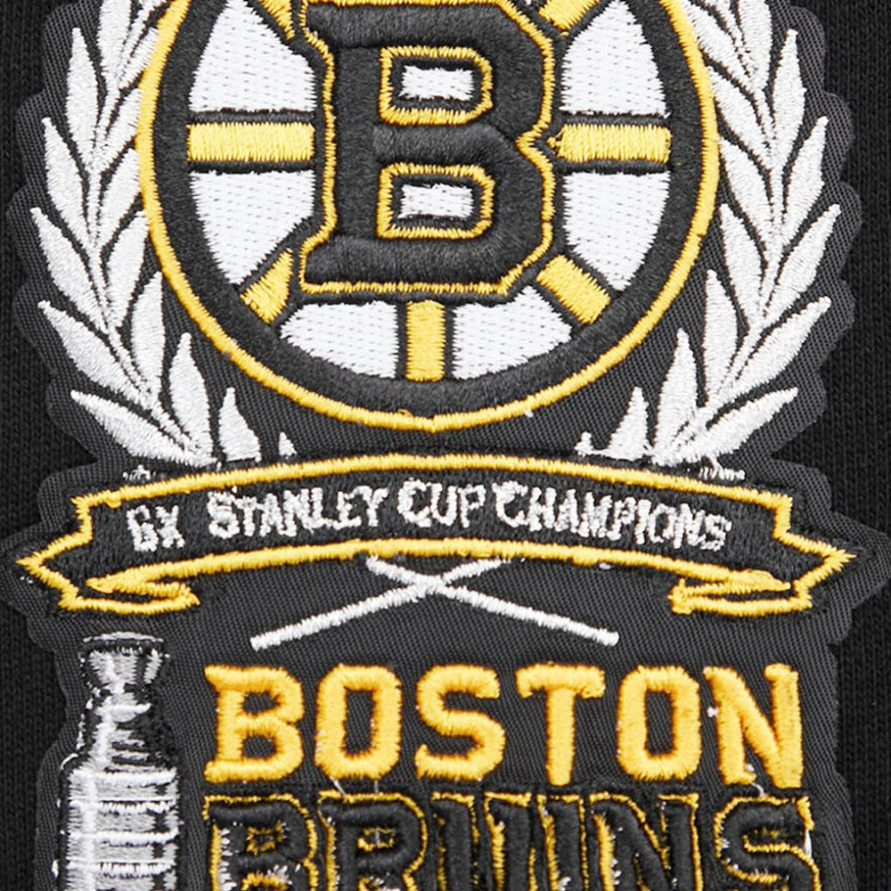 Boston Bruins Pro Standard Crest Emblem Pullover Sweatshirt - Black | NHL discount