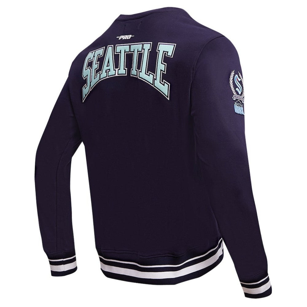 Seattle Kraken Pro Standard Crest Emblem Pullover Sweatshirt - Deep Sea Blue | NHL near me