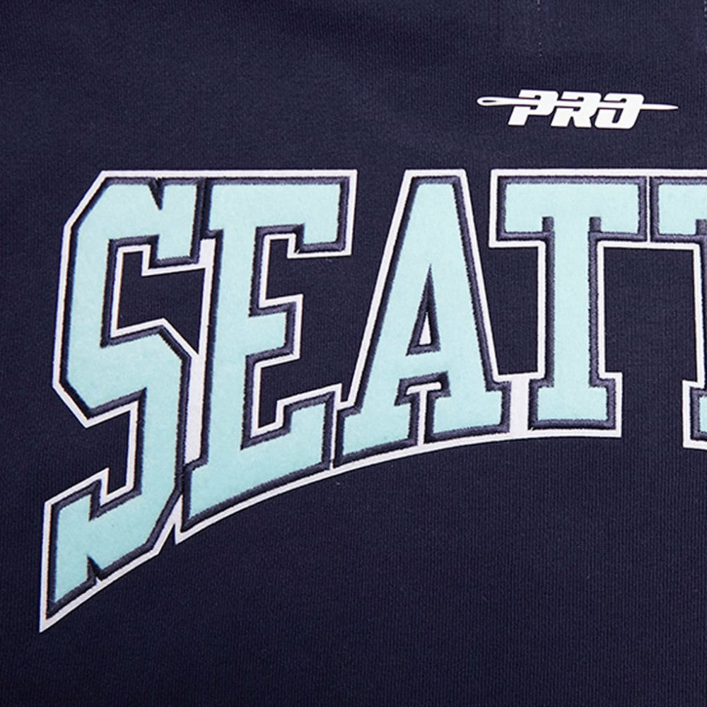 Seattle Kraken Pro Standard Crest Emblem Pullover Sweatshirt - Deep Sea Blue | NHL near me