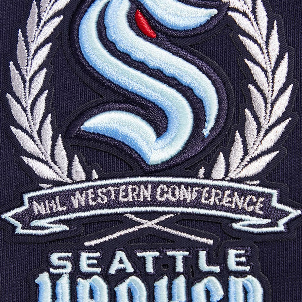 Seattle Kraken Pro Standard Crest Emblem Pullover Sweatshirt - Deep Sea Blue | NHL near me