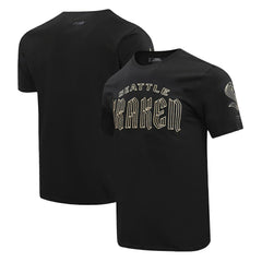 Seattle Kraken Pro Standard Wordmark T-Shirt - Black | NHL Lifestyle