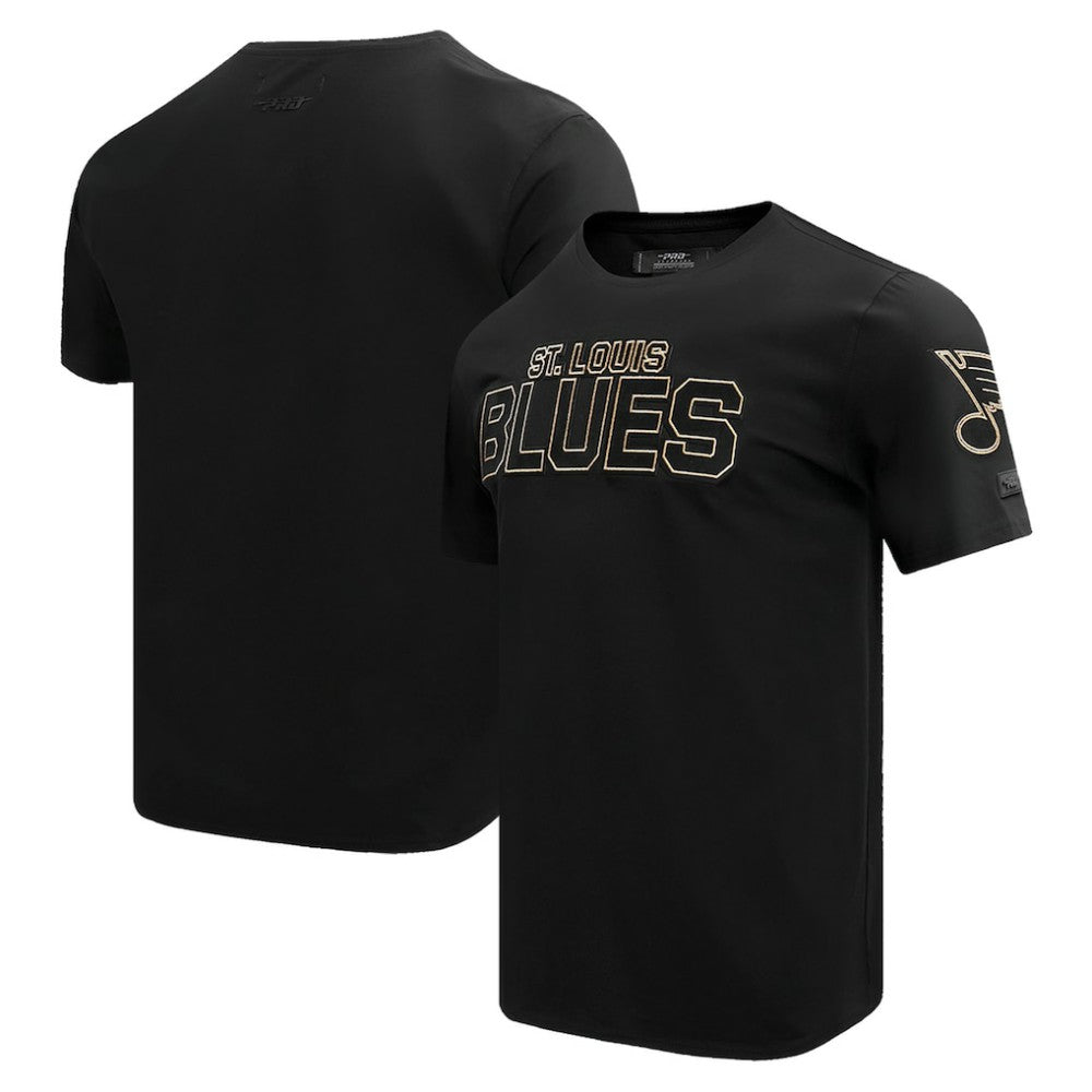 St. Louis Blues Pro Standard Wordmark T-Shirt - Black | NHL Lifestyle