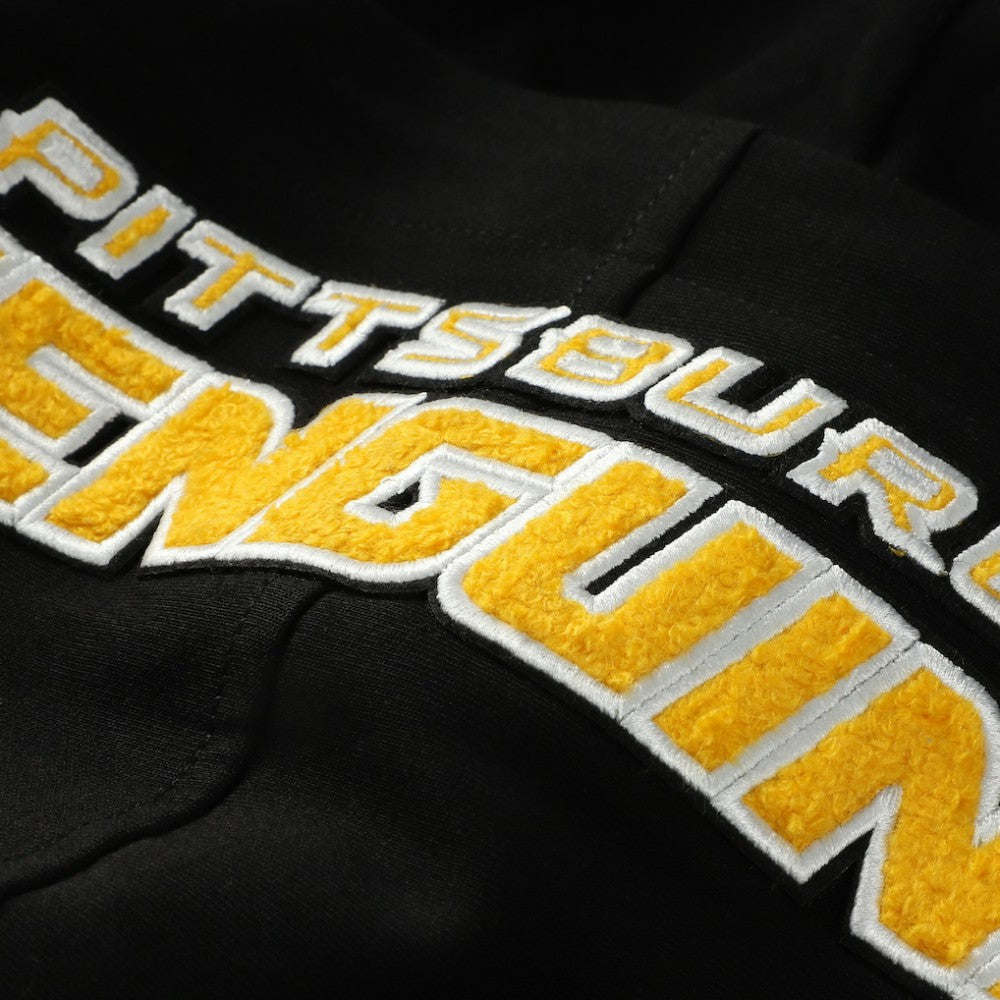 Pittsburgh Penguins Pro Standard Classic Chenille Full-Zip Hoodie Jacket - Black | NHL discount