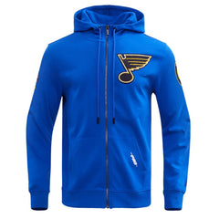 St. Louis Blues Pro Standard Classic Chenille Full-Zip Hoodie Jacket - Blue | NHL discount