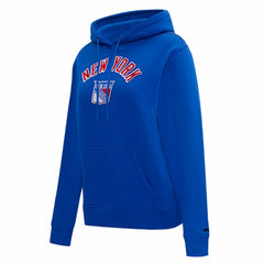 New York Rangers Pro Standard Women's Classic Chenille Pullover Hoodie - Blue | NHL sale