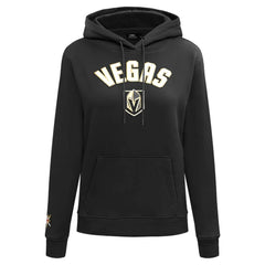 Vegas Golden Knights Pro Standard Women's Classic Chenille Pullover Hoodie - Black | NHL Clearance