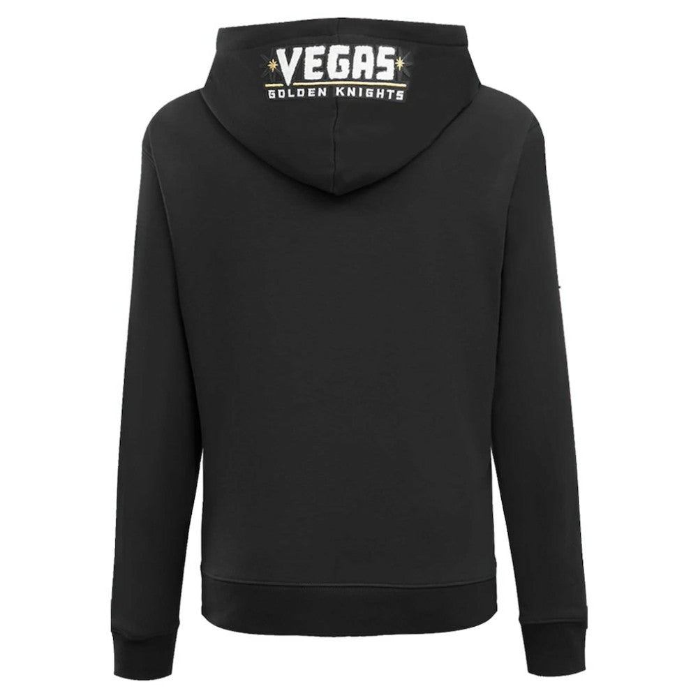 Vegas Golden Knights Pro Standard Women's Classic Chenille Pullover Hoodie - Black | NHL Clearance