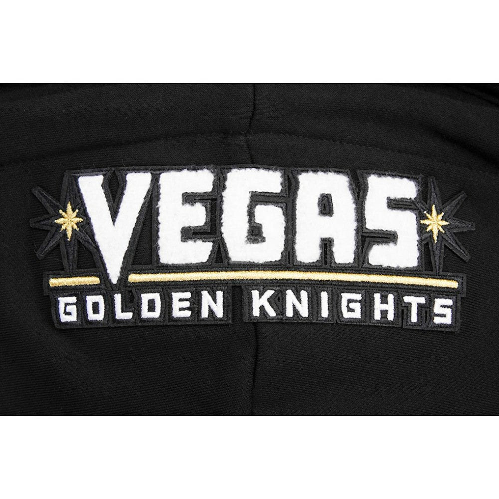 Vegas Golden Knights Pro Standard Women's Classic Chenille Pullover Hoodie - Black | NHL Clearance