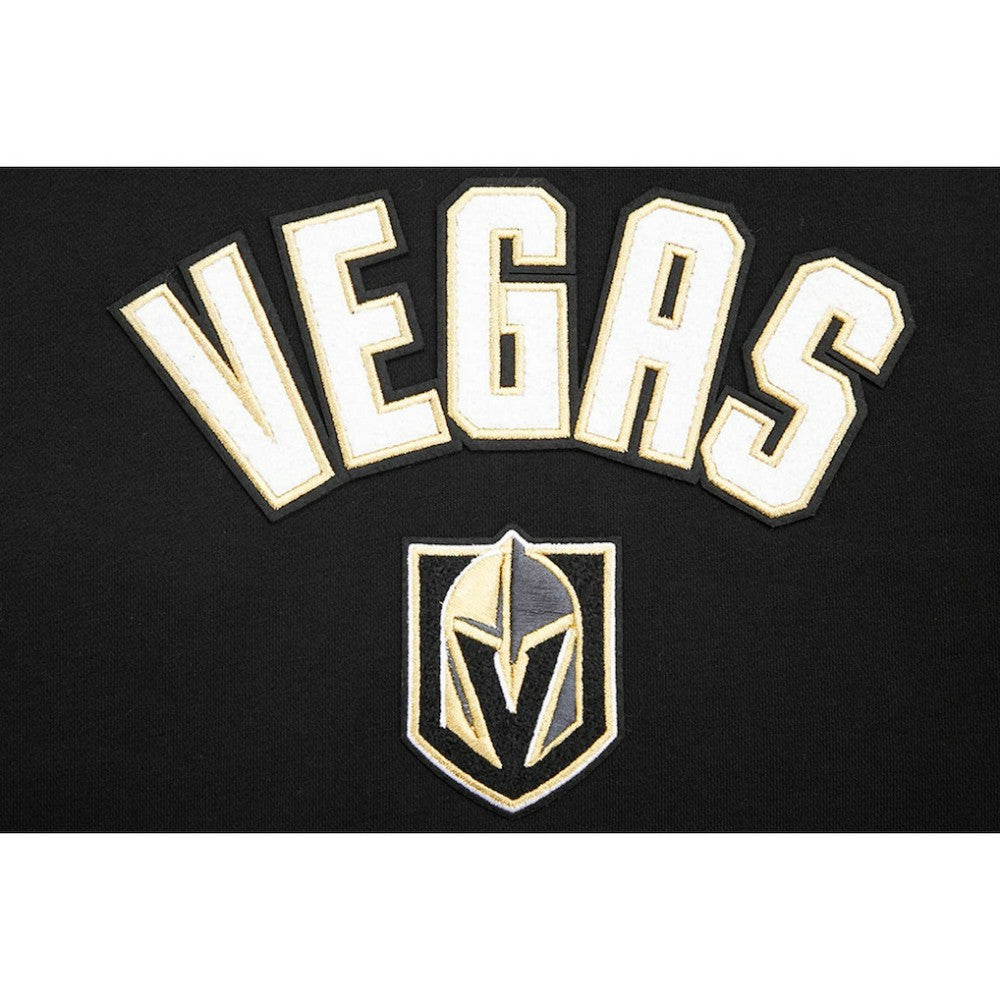 Vegas Golden Knights Pro Standard Women's Classic Chenille Pullover Hoodie - Black | NHL Clearance