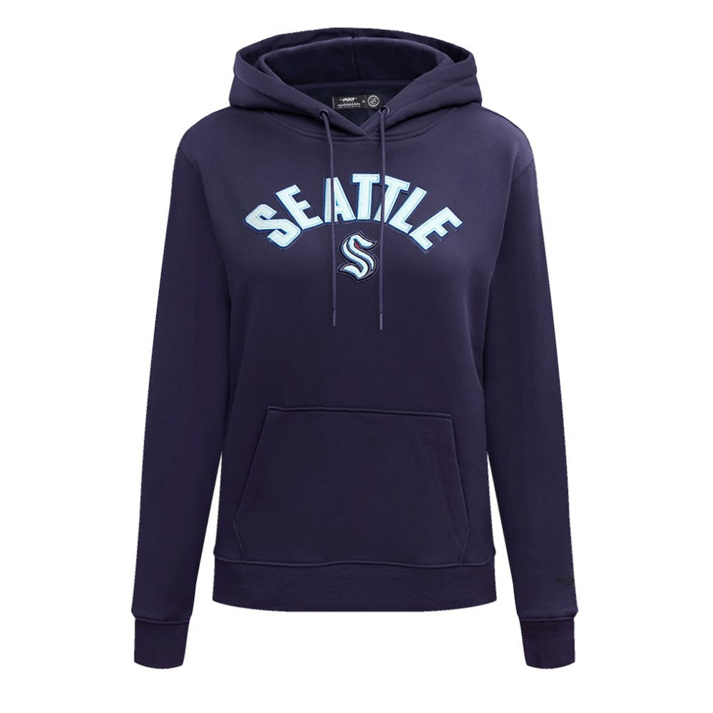 Seattle Kraken Pro Standard Women's Classic Chenille Pullover Hoodie - Navy | NHL online