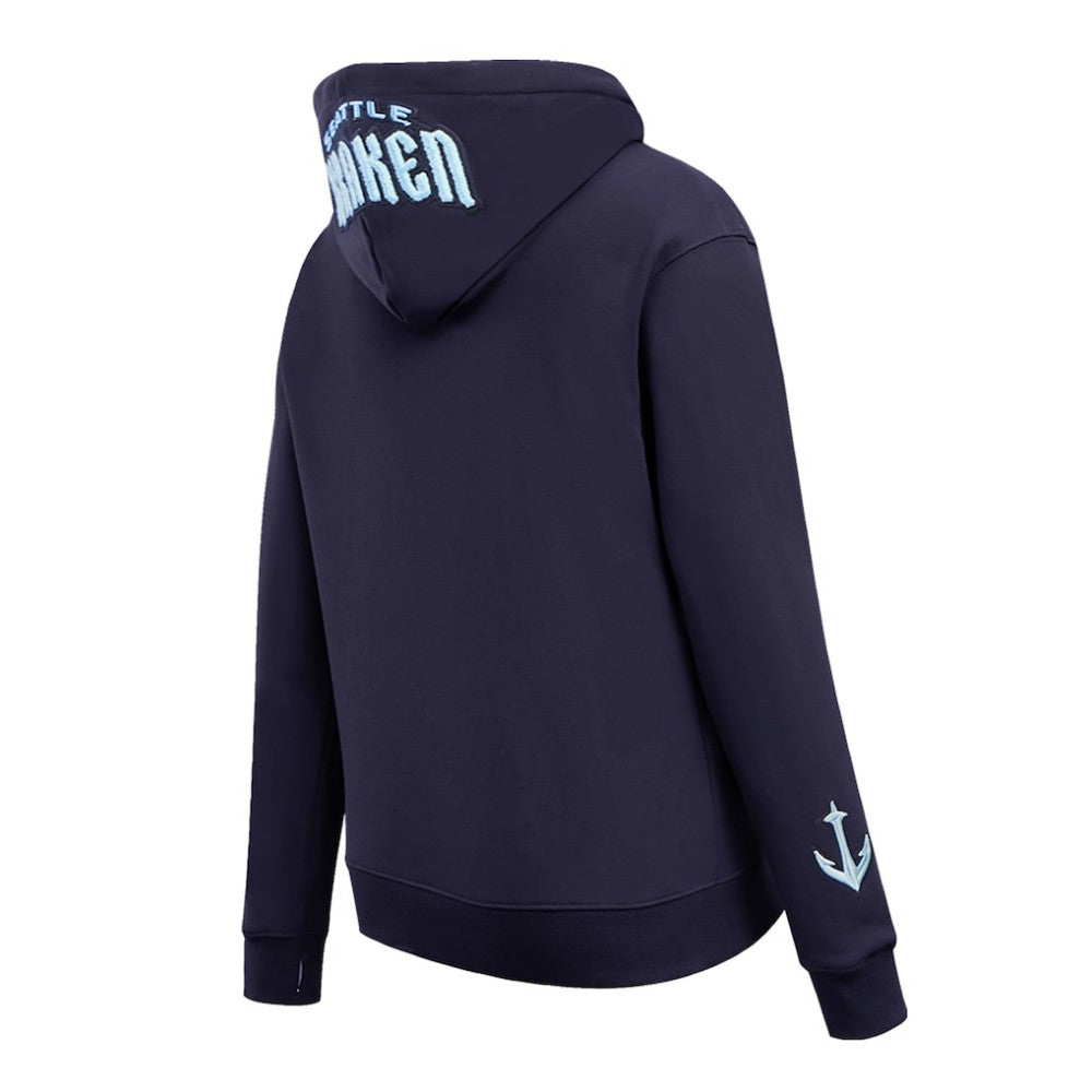 Seattle Kraken Pro Standard Women's Classic Chenille Pullover Hoodie - Navy | NHL online
