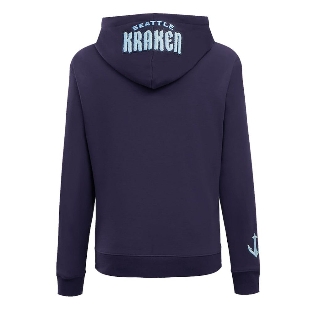 Seattle Kraken Pro Standard Women's Classic Chenille Pullover Hoodie - Navy | NHL online