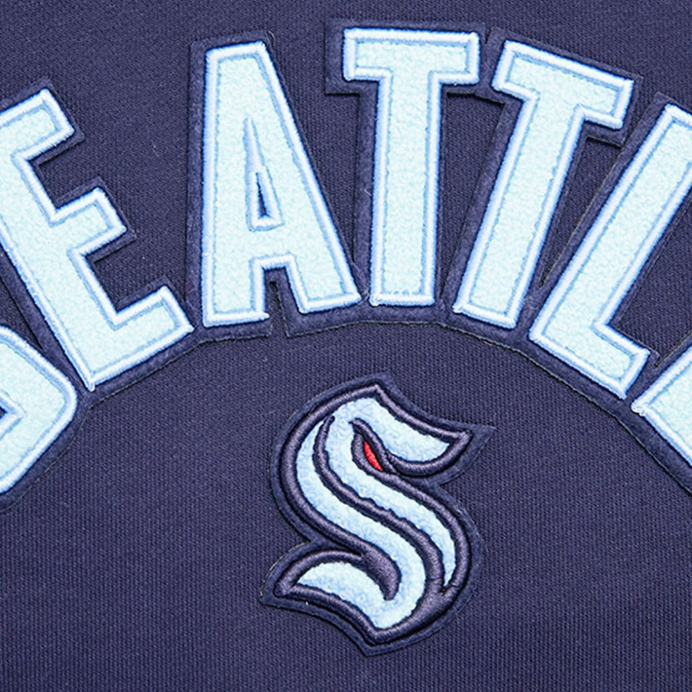 Seattle Kraken Pro Standard Women's Classic Chenille Pullover Hoodie - Navy | NHL online