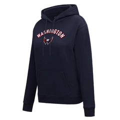 Washington Capitals Pro Standard Women's Classic Chenille Pullover Hoodie - Navy | NHL online