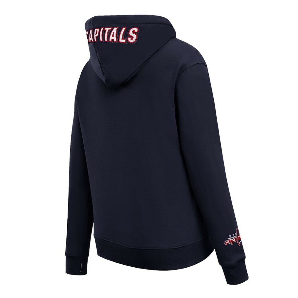 Washington Capitals Pro Standard Women's Classic Chenille Pullover Hoodie - Navy | NHL online