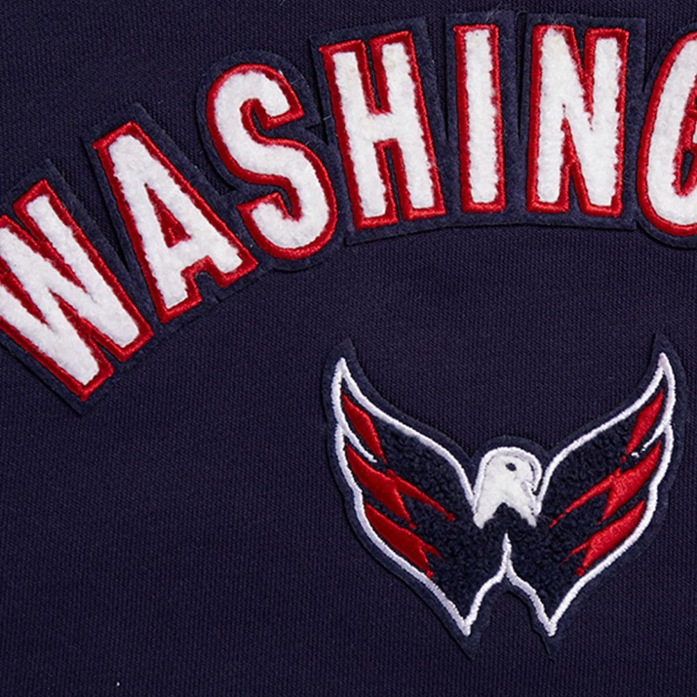 Washington Capitals Pro Standard Women's Classic Chenille Pullover Hoodie - Navy | NHL online