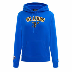 St. Louis Blues Pro Standard Women's Classic Chenille Pullover Hoodie - Blue | NHL on sale