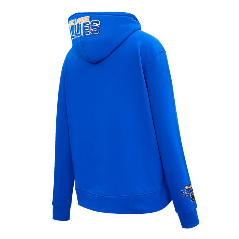 St. Louis Blues Pro Standard Women's Classic Chenille Pullover Hoodie - Blue | NHL on sale