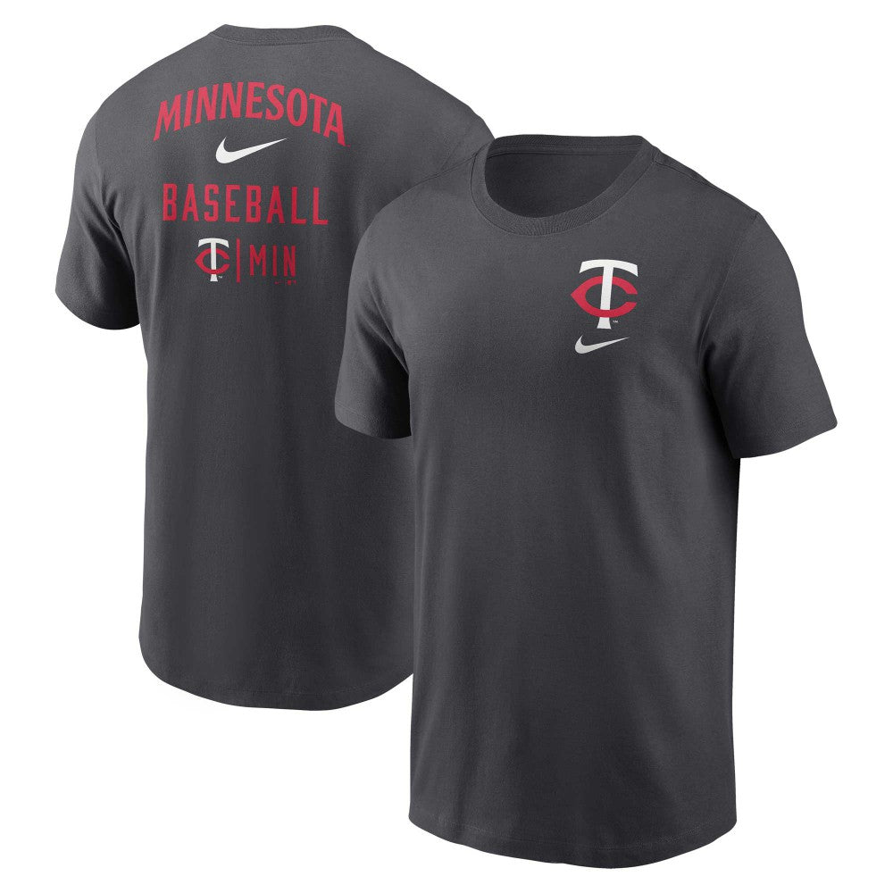 Minnesota Twins Nike Logo Sketch Bar T-Shirt Sale